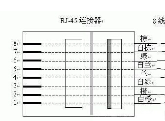 网线水晶头接法顺序图